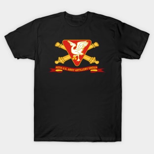 46th U.S. Army Artillery Group w Br - Ribbon T-Shirt